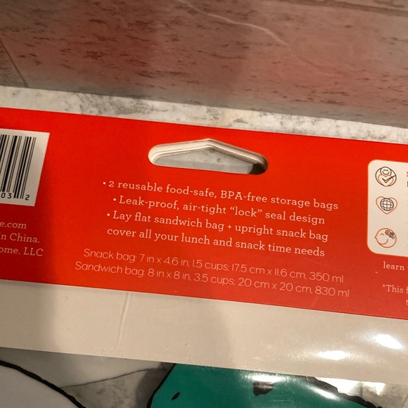 Ziptuck Sustainable Reusable Snack Bags & Sandwich Bag Bundle - Picture 4 of 13